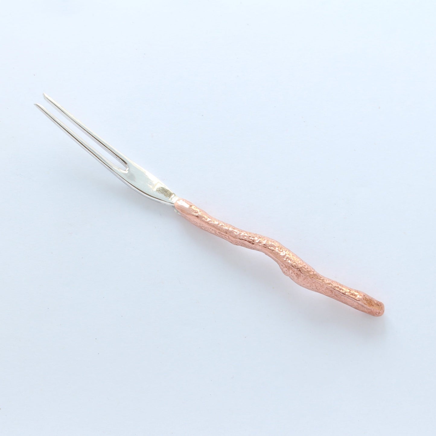 sterling silver gnomes cocktail fork front