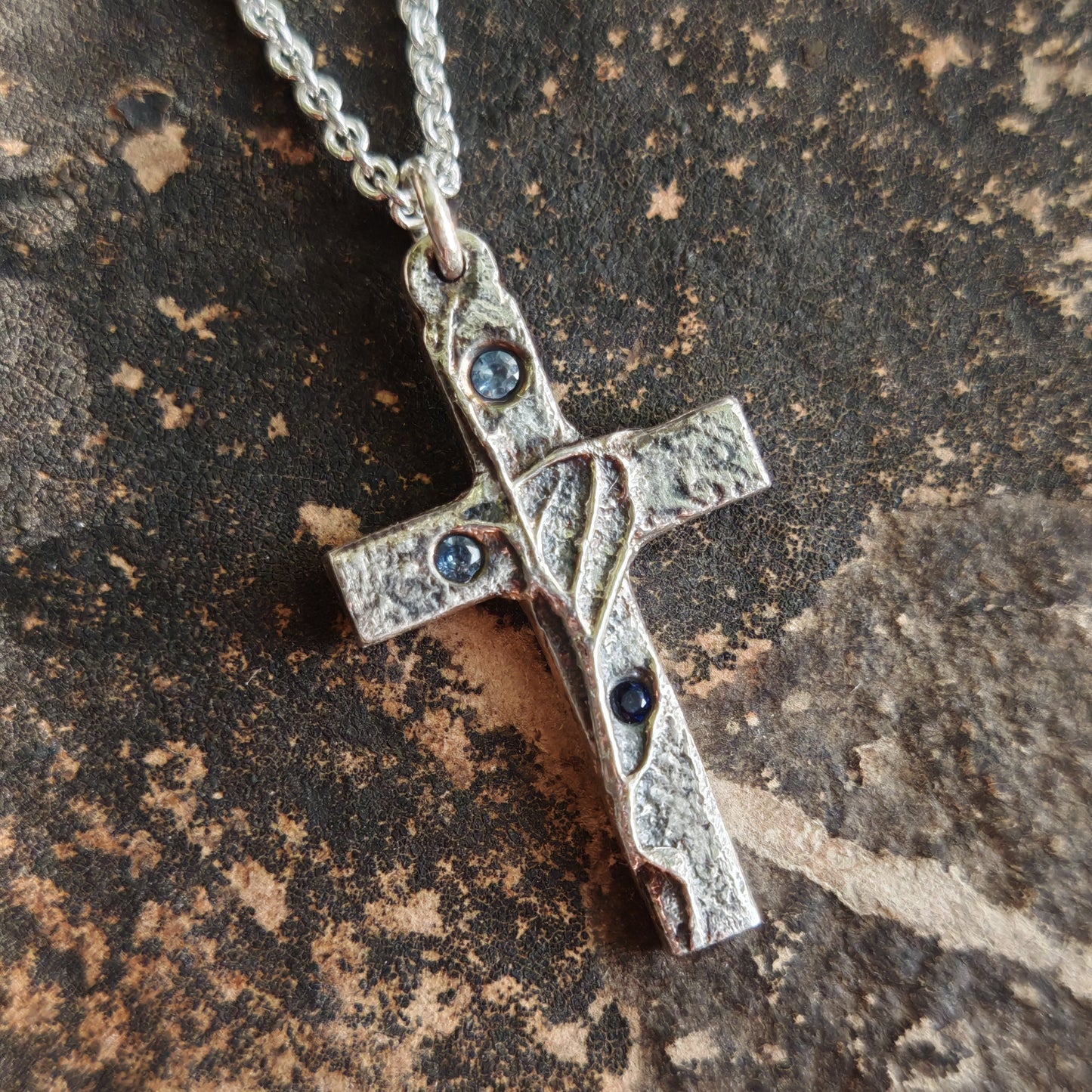 silver cross necklace