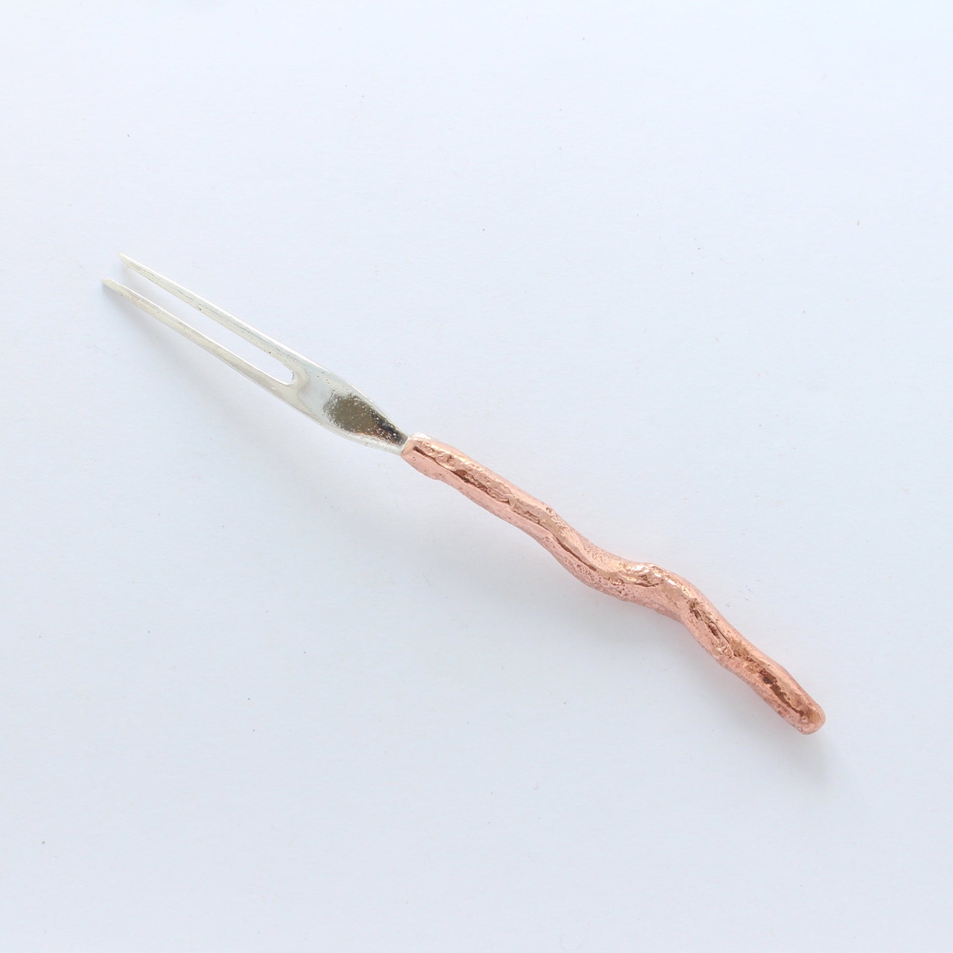 sterling silver gnomes cocktail fork back