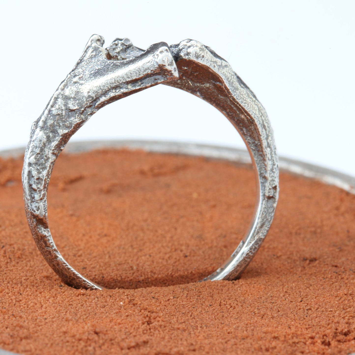 silver bones ring