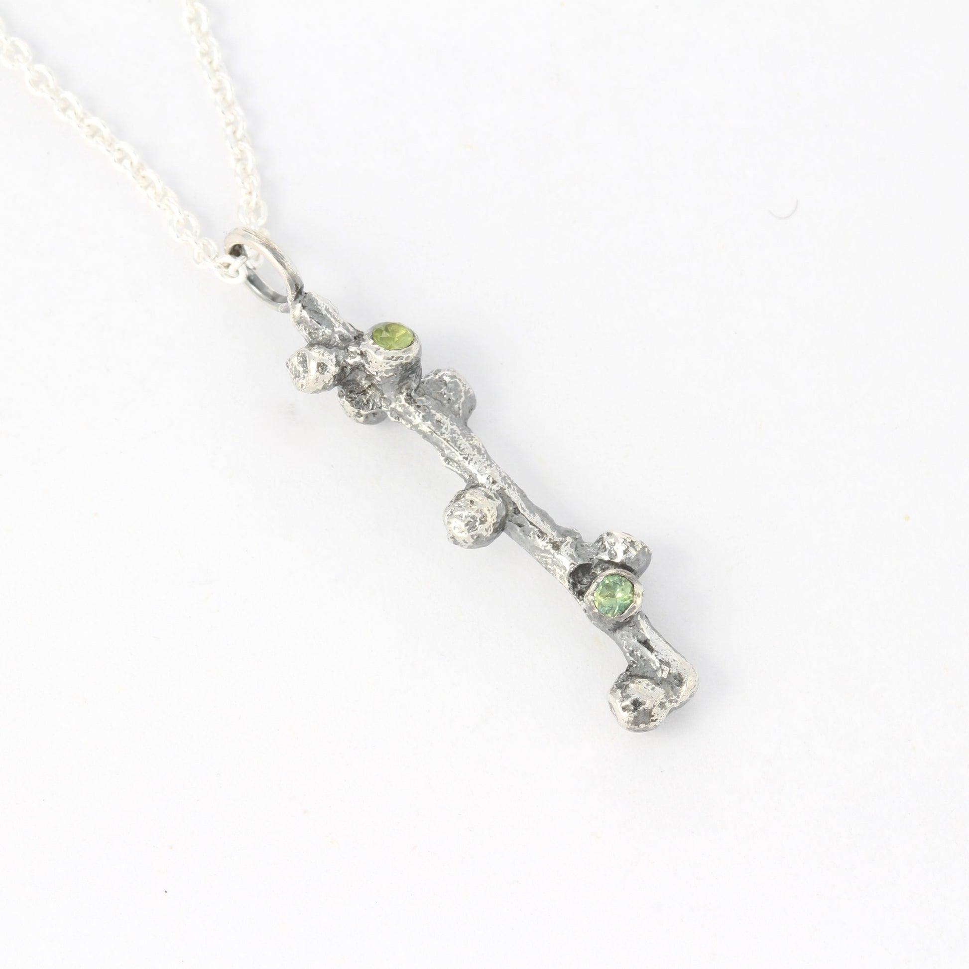 spirit of the forest silver pendant front