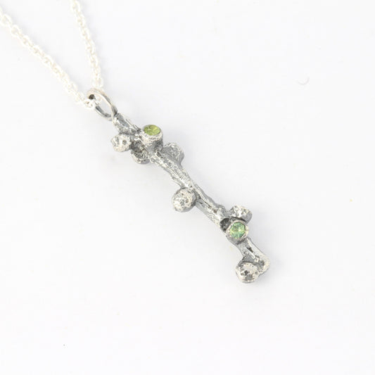 spirit of the forest silver pendant front