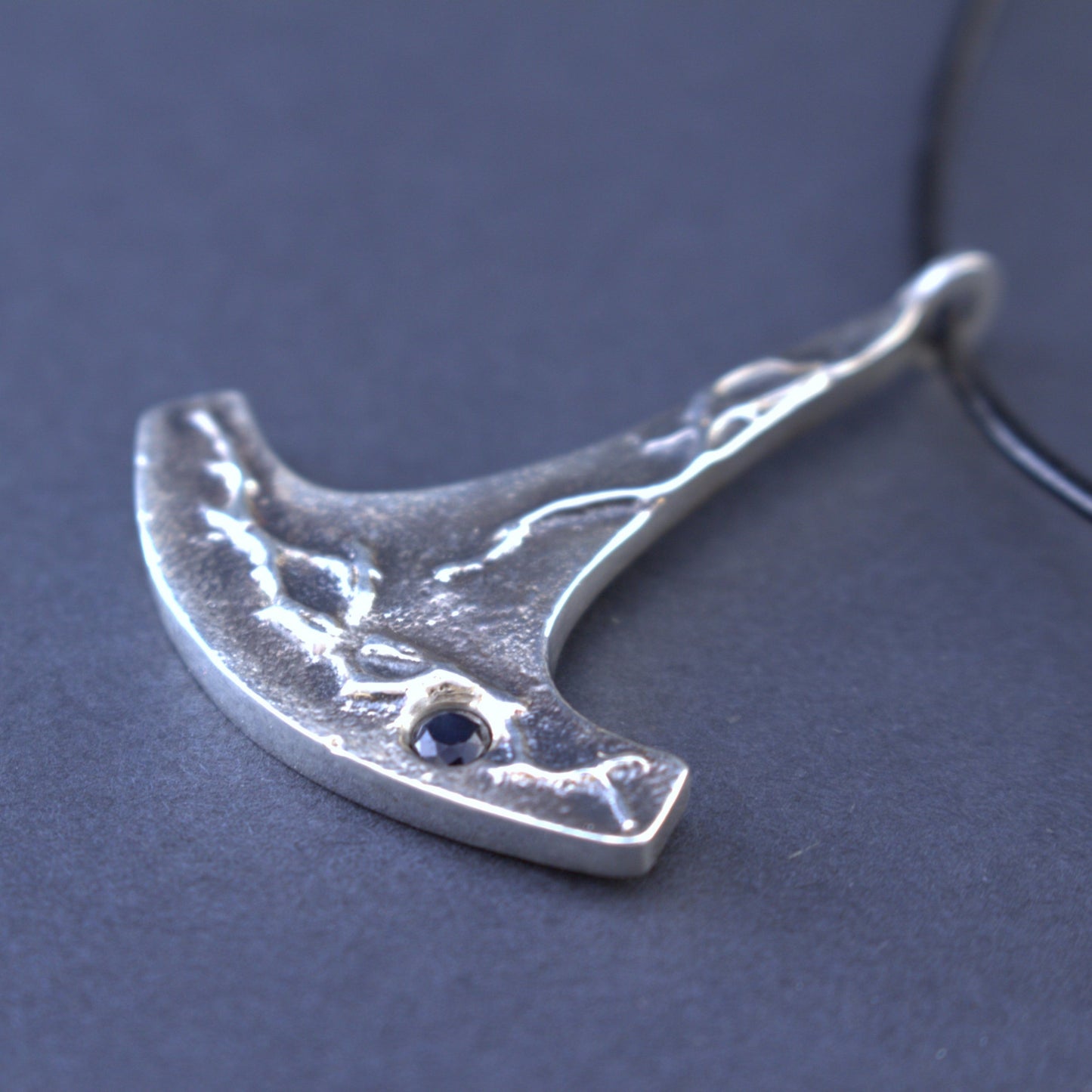 ukko's hammer ukko's axe silver pendant left