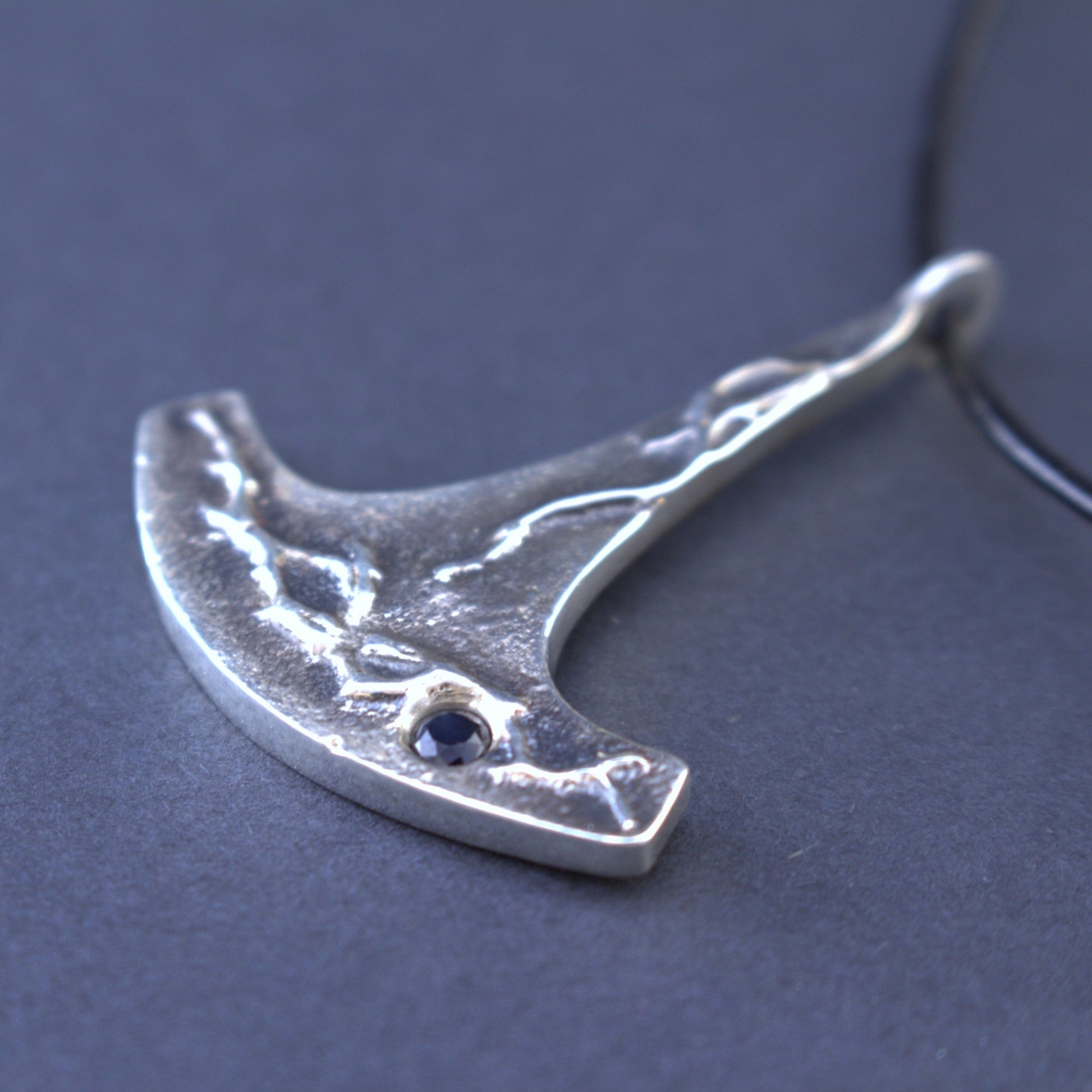 ukko's hammer ukko's axe silver pendant left
